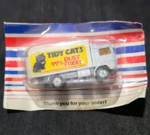 1981 Streichholzschachtel ordentlich Katzenstreu Volvo Lieferwagen Versandaktion 1:90 Maßstab - Bild 1 von 24