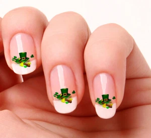 60 Nail Art Decals Transfers Stickers #178,179,555 Saint Patricks day decals - Picture 1 of 3
