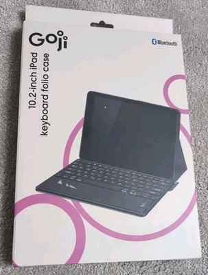 GOJI GP102CRG22 iPad 10.2" 10.2 Inch Bluetooth Keyboard Folio Fold Case - Black - Image 1 of 4