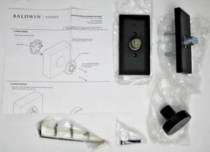 Baldwin Reserve Portfolio Full Dummy Knob Satin Black FD.CON.CFR.190 #96n - Picture 1 of 3