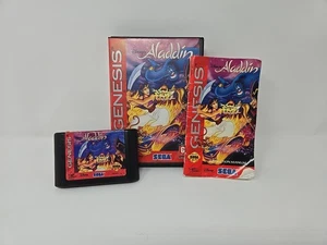 Sega Genesis Disney's Aladdin Video Game Cartridge Complete in Box - Picture 1 of 8