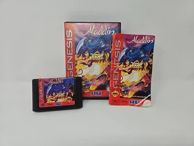 Sega Genesis Disney's Aladdin Video Game Cartridge Complete in Box - Image 1 of 4
