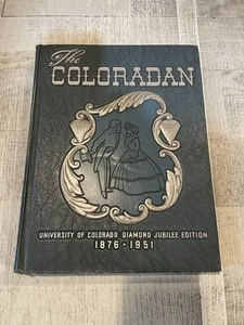Università del Colorado Boulder Annuario Il Coloradan 1951 Giubileo dei Diamanti - Foto 1 di 6