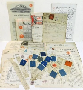 GB Giorgio III - QEII Documenti Ricevute, Entrate Francobolli Fiscali su Interi Pezzi - Foto 1 di 24