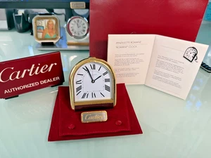 *** Cartier A= Sveglia Romana - Con Custodia Rossa / Sveglia Revisionata Suona*** - Foto 1 di 19