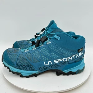 Scarpe da trekking impermeabili La Sportiva Synthesis Mid GTX donna taglia 9 blu acqua - Foto 1 di 11