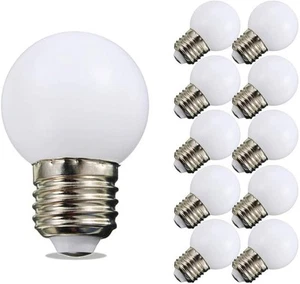 Night Light Bulb 1 Watt LED Low Bulbs E26 E27 Standard Base Cool White - Picture 1 of 7