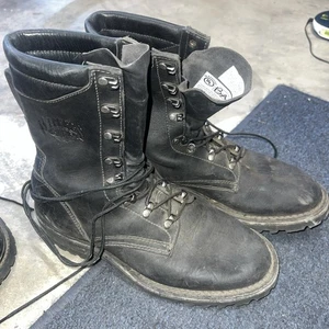 White's Boots Fire Fighter WildLand Work Hybrid C295H, sz 10 D Black Leather - Picture 1 of 9