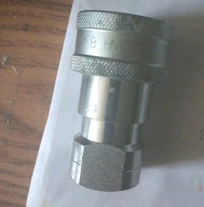 Acoplador rápido hidráulico hembra ISO-B de 1/2" roscado FNPT HNV12F acero - Imagen 1 de 2