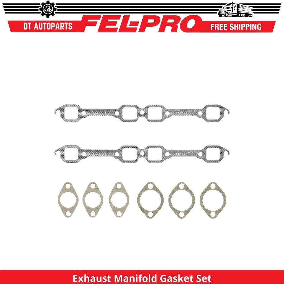 For 1954-1960 Ford Courier Sedan Delivery Exhaust Manifold Gasket Set Fel-Pro - Image 1 of 1