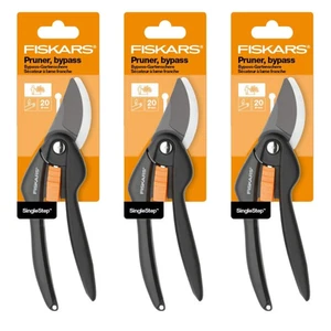 3 x Fiskars P26 208 mm SingleStep Bypassschneider Gartenarbeit Astschere antihaftbeschichtet - Bild 1 von 9
