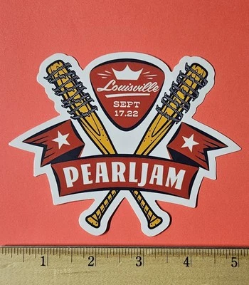 Pearl Jam Die-Cut Vinyl Custom Sticker 5"x4" Louisville KY 9/17/22 Poster Art