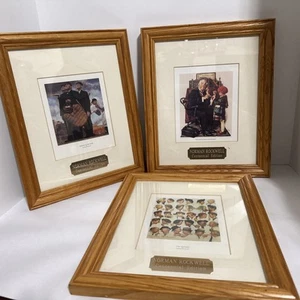 Set Of 3 Norman Rockwell Centennial Edition Framed Pictures 11.5 X 9.5 - - Picture 1 of 13