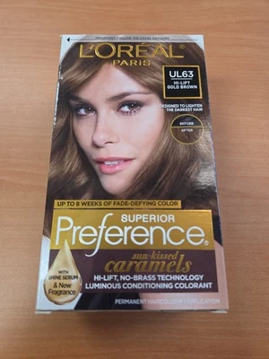 Color de cabello L'Oreal Paris Superior Preference #UL63 Hi-Lift dorado marrón Foto 1 de 4