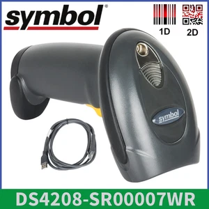 Symbol Motorola DS4208-SR00007WR USB LED 2D Wired Laser Barcode Scanner w Cable - Picture 1 of 9