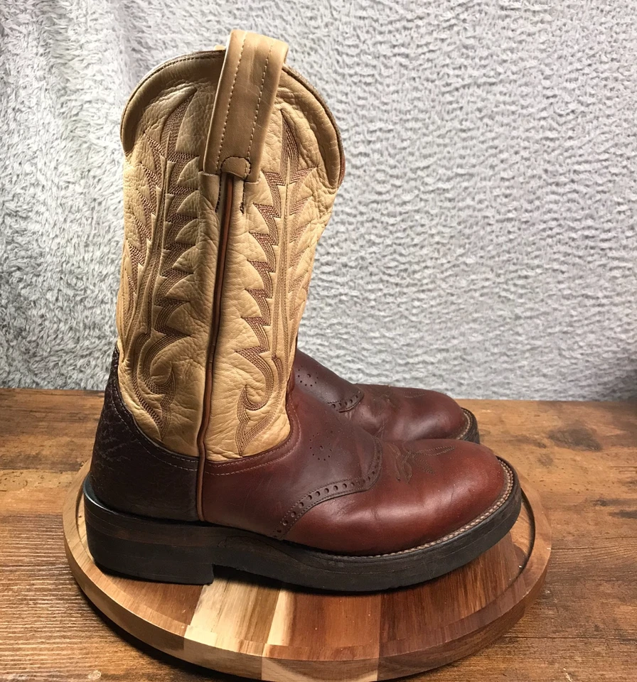 Botas occidentales Tony Lama Stockman para hombre 7D Sunset Renegade con silla de montar Vamp CS458 Foto 1 de 4