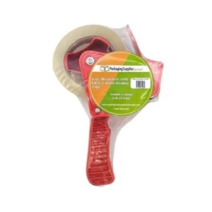 Tape Dispenser With 1 Roll Of 2" x 110 Yards Clear Carton Sealing Packing Tapes - Picture 1 of 7