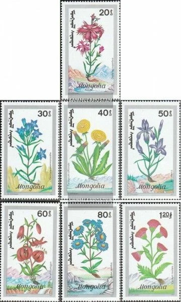 Mongolia 2198-2204 MNH 1991 Bergflora Foto 1 de 1