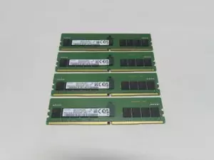 LOT OF 4X SAMSUNG 32GB 2RX8 PC4-25600 DDR4-3200 M393A4G43BB4-CWE ECC SERVER RAM - Picture 1 of 3