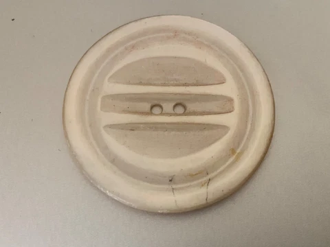 From a collection Antique French Button - engraved Mother of Pearl - 3.5cm Cover
