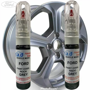 Ford Fiesta ST Rado + Rock Metallic Grey Wheel Touch Up Paint Chip Repair Kit - Picture 1 of 9