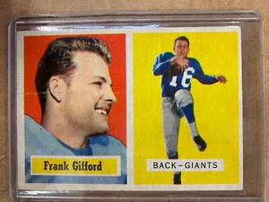 1957 TOPPS FRANK GIFFORD GIANTS #88 EX Free Shipping - Picture 1 of 2