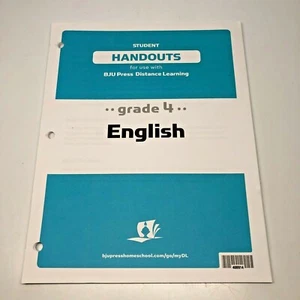 BJU English Grade 4 Student Handouts for use with Distance Learning Unmarked - Bild 1 von 3
