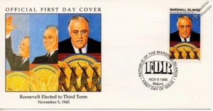 1940 FDR President Roosevelt Elected to Third Term WWII Stamp FDC - Picture 1 of 3