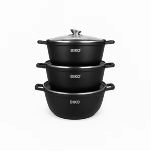 Kochtopfset 6-Teilig 36/40/44 cm Topfset Induktion mit Deckel - Bild 1 von 5