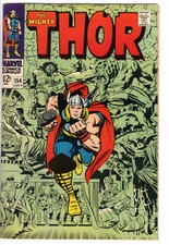 MIGHTY THOR #154 (1968) - GRADE 8.0 - 1ST APPEARANCE OF THE MANGOG - HELA APP!