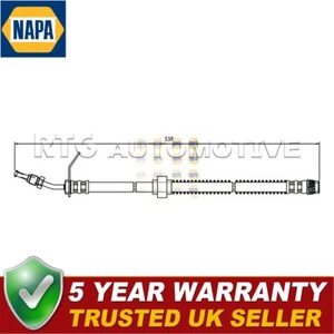 NAPA Front Lower Brake Hose Fits Nissan Interstar 2003- 2.5 dCi 3.0 - Picture 1 of 7