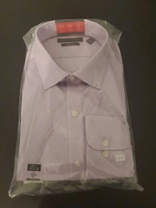 $85 Tommy Hilfiger Mens LAVENDER Slim-Fit THFlex Stretch Dress Shirt 17 34/35 - Picture 1 of 7