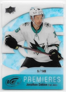 21/22 UPPER DECK ICE PREMIERES RETRO #14 Jonathan Dahlen #5/149 - Picture 1 of 1