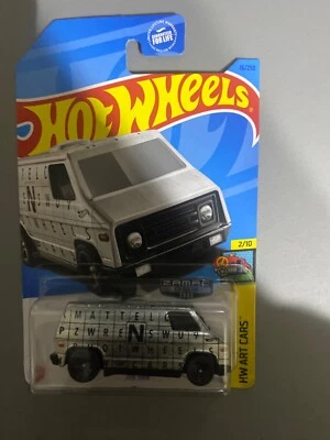 2023 hot wheels (zamac #2) 70's van hw art cars 2/10    16/250 - Image 1 of 2
