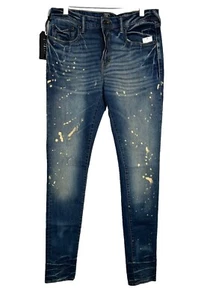 Jeans PRPS uomo taglia 32 Cayenne super skinny fit colore blu candeggina splash - Foto 1 di 6