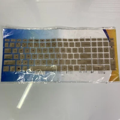 Casebuy Black Keyboard Silica Gel Membrane Protection - Tan/Gold - Image 1 of 4