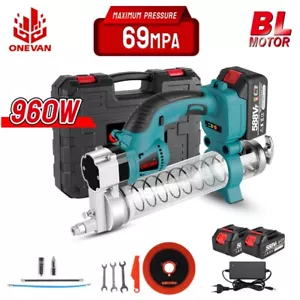 Für Makita Akku Fettpresse 10000PSI Elektrische Grease Gun mit Zubehör 2Batterie - Bild 1 von 16