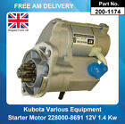Starter Motor For Kubota Compact Tractor L3940 L3830 L3540 228000-9800 , 8691