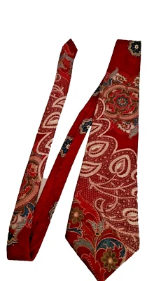 Corbata de cachemira roja para hombre de EVAN PICONE guapa Foto 1 de 3