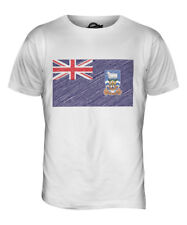 FALKLAND ISLANDS SCRIBBLE FLAG MENS T-SHIRT TEE TOP GIFT ISLAS MALVINAS FOOTBALL