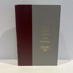 Funk And Wagnalls Standard Desk Dictionary Vol 1 A-M - Picture 1 of 5