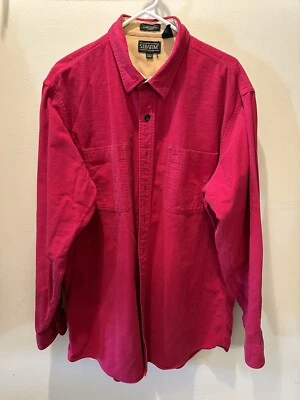 Camisa suave Stratum Sears para hombre manga larga abotonada talla 2XL alta vintage Foto 1 de 4