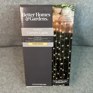 Better Homes & Gardens LED Curtain Lights Wire 240-Count Patio Outdoor - Picture 1 of 6
