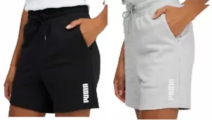 Puma Pantaloncini Donna Misto French Terry - Nero/Grigio - Small, Large, XL - Foto 1 di 11