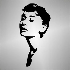 adesivo prespaziato Audrey Hepburn pre-spaced sticker autocollant aufkleber - Imagen 1 de 1