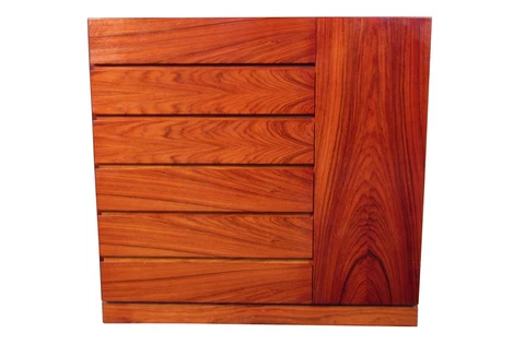 Mid-Century Rosewood Highboy Dresser Cover