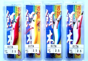 4 x YO ZURI OITA 2.5 SQUID JIG 11 GRAMMI POLIPO TOTANARE TOTANARA EGI - Photo 1 sur 7