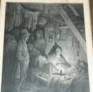 ENGLISH COPPER PLATE ENGRAVING BLACK & WHITE PRINT FRAMED 8 X 10 MADE IN1850'S - Picture 1 of 1