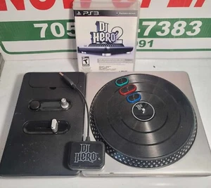 DJ Hero 2 with Turntable PS3 WITH DONGLE AS IS - Bild 1 von 3
