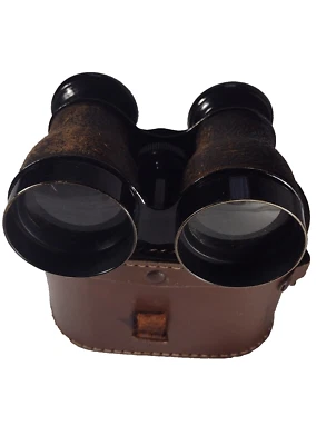 Binoculars Pair 0f Opera Glasses Binoculars in Original Leather Case - Image 1 of 4